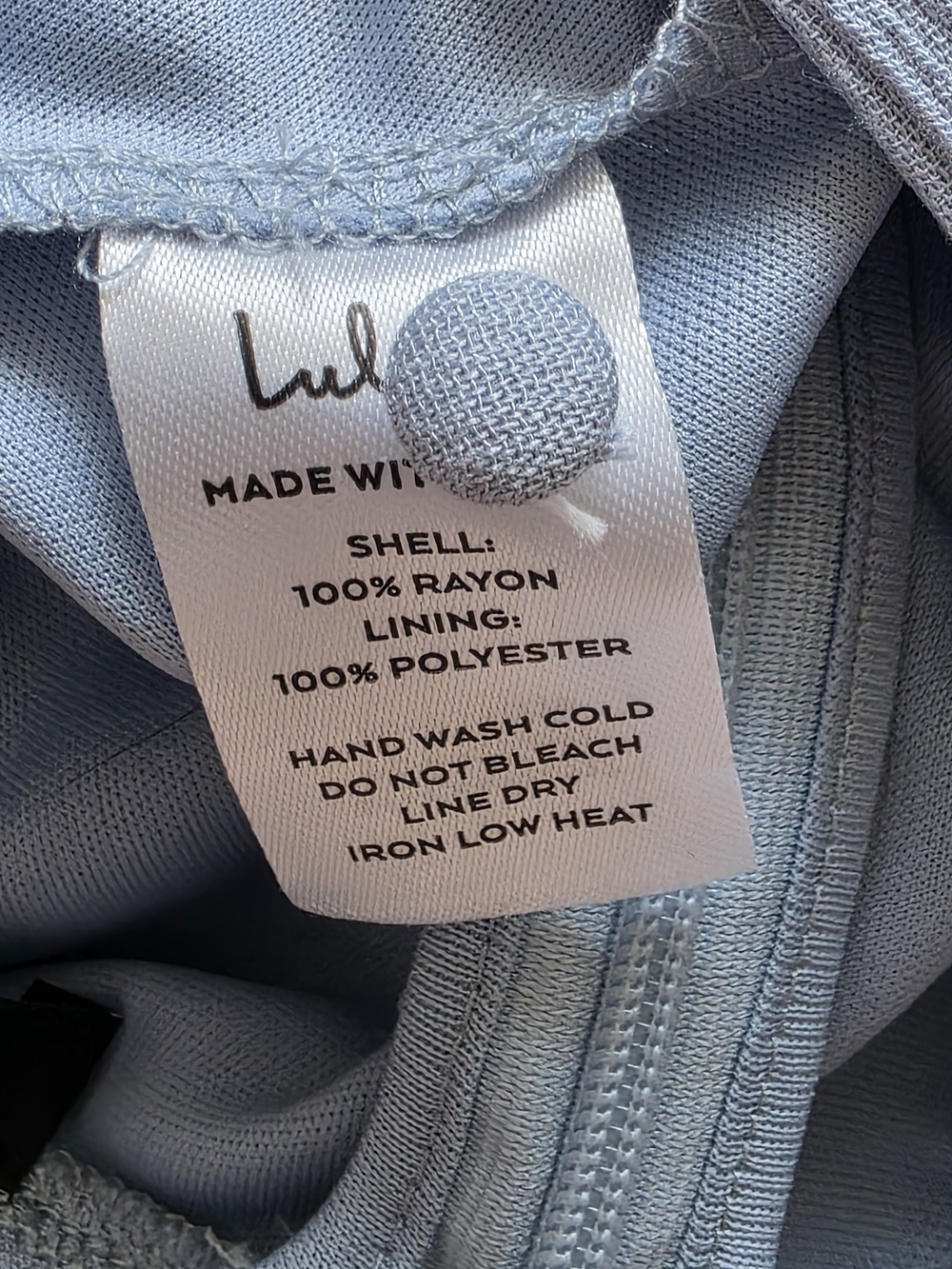 NWT Lulus Daytime Delight Swiss Dot Tie-Back Mini Dress - Blue Size L - Picture 12 of 14